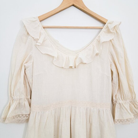 Of Her Own Kind Evangeline Midi Dress Cream Medium - Picture 3 of 14